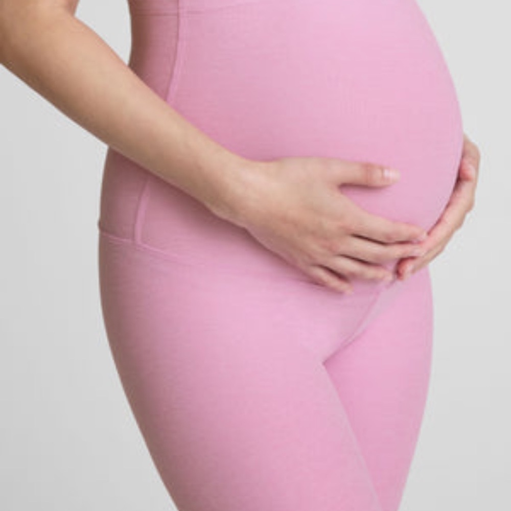 Beyond Yoga Maternity Leggings & Tank Set in Light Pink - Picture 2 of 6